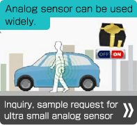Analog sensor can be used widely.